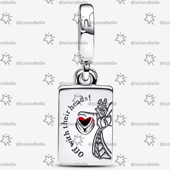 Pandora Disney Villains Queen of Hearts Double Dangle Charm - Picture 2 of 6
